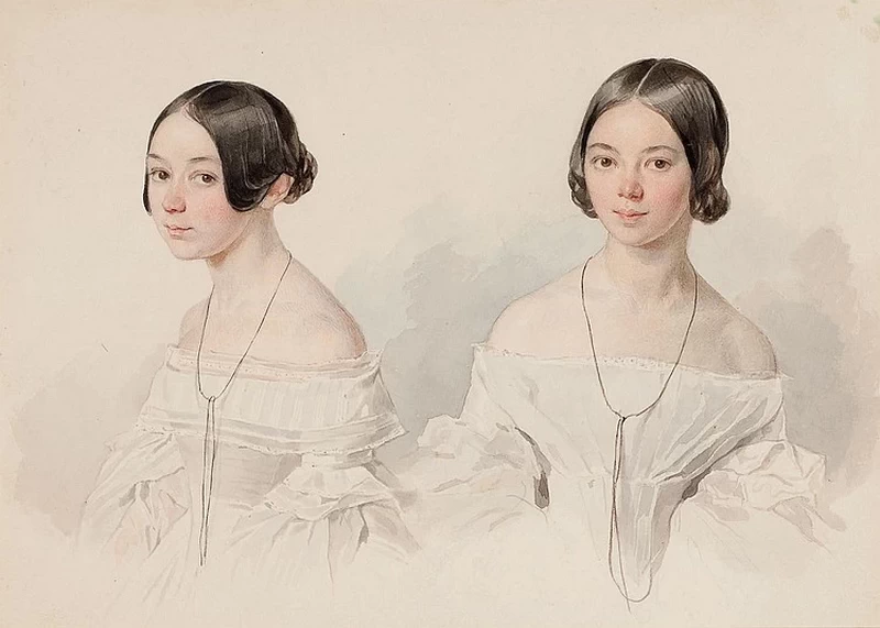 Ritratto di Alexandra e Olga Shishmarev